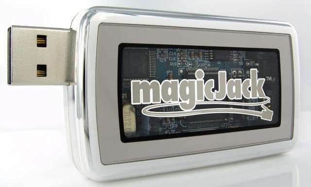 Close up of Magic Jack USB VoIP Phone Jack